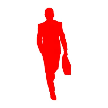 Samolepící dekorace Byznysmen 001 pravá (74 - Fluorescentní červená) SAMOLEPKA NA AUTO, NÁLEPKA, FÓLIE, POLEP, TUNING, VLASTNÍ TEXT, TISK, AUTOSAMOLEPKY.cz, POLEPY, OBRÁZEK, LOGO, 3D STICKERS