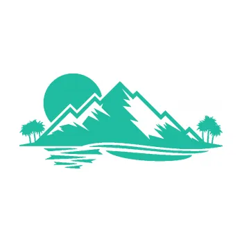 Samolepící dekorace Krajina hory 004 levá (25 - tyrkysová) SAMOLEPKA NA AUTO, NÁLEPKA, FÓLIE, POLEP, TUNING, VLASTNÍ TEXT, TISK, AUTOSAMOLEPKY.cz, POLEPY, OBRÁZEK, LOGO, 3D STICKERS