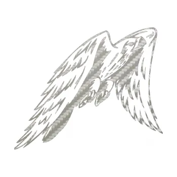 Samolepicí dekorace na vozidlo Predators 090 pravá sokol (52 - 3D karbon stříbrný) SAMOLEPKA NA AUTO, NÁLEPKA, FÓLIE, POLEP, TUNING, VLASTNÍ TEXT, TISK, AUTOSAMOLEPKY.cz, POLEPY, OBRÁZEK, LOGO, 3D STICKERS