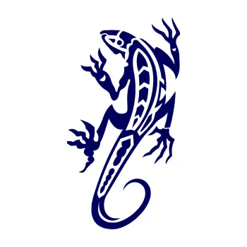 Samolepící dekorace SAMOLEPKA Ještěrka 013 levá (23 - tmavě modrá) NA AUTO, NÁLEPKA, FÓLIE, POLEP, TUNING, VLASTNÍ TEXT, TISK, AUTOSAMOLEPKY.cz, POLEPY, OBRÁZEK, LOGO, SAMOLEPKY