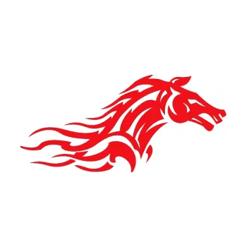 Samolepící dekorace SAMOLEPKA Kůň 078 pravá (10 - červená) NA AUTO, NÁLEPKA, FÓLIE, POLEP, TUNING, VLASTNÍ TEXT, TISK, AUTOSAMOLEPKY.cz, POLEPY, OBRÁZEK, LOGO, SAMOLEPKY