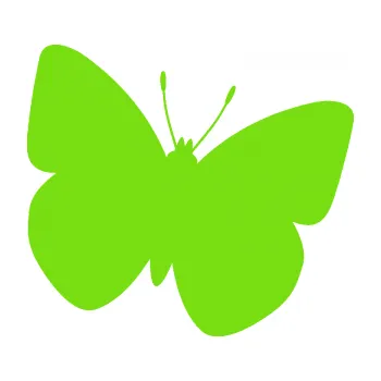 Samolepící dekorace Motýl 011 pravá (04 - zelená kawasaki) SAMOLEPKA NA AUTO, NÁLEPKA, FÓLIE, POLEP, TUNING, VLASTNÍ TEXT, TISK, AUTOSAMOLEPKY.cz, POLEPY, OBRÁZEK, LOGO, 3D STICKERS