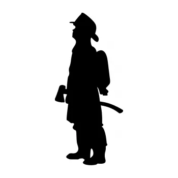 Samolepící dekorace SAMOLEPKA Hasič 002 levá (01 - černá) NA AUTO, NÁLEPKA, FÓLIE, POLEP, TUNING, VLASTNÍ TEXT, TISK, AUTOSAMOLEPKY.cz, POLEPY, OBRÁZEK, LOGO, SAMOLEPKY