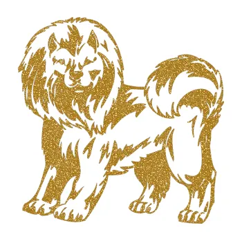 samolepka Pes 029 levá (92 - Ultra Metalic zlatá) SAMOLEPKA NA AUTO, NÁLEPKA, FÓLIE, POLEP, TUNING, VLASTNÍ TEXT, TISK, AUTOSAMOLEPKY.cz, POLEPY, OBRÁZEK, LOGO, 3D STICKERS