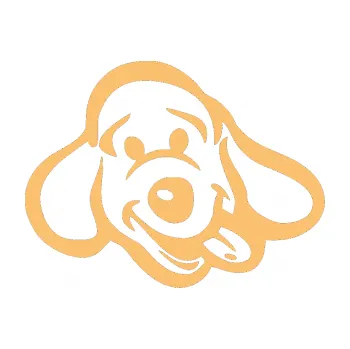 Polep vozidla Pes 078 pravá (08 - béžová) SAMOLEPKA NA AUTO, NÁLEPKA, FÓLIE, POLEP, TUNING, VLASTNÍ TEXT, TISK, AUTOSAMOLEPKY.cz, POLEPY, OBRÁZEK, LOGO, 3D STICKERS