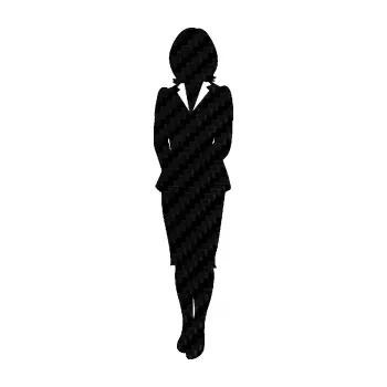 Samolepící dekorace SAMOLEPKA Manažerka levá silueta (50 - 3D karbon černý) NA AUTO, NÁLEPKA, FÓLIE, POLEP, TUNING, VLASTNÍ TEXT, TISK, AUTOSAMOLEPKY.cz, POLEPY, OBRÁZEK, LOGO, SAMOLEPKY