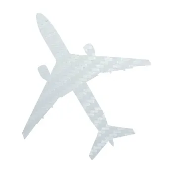 Polep vozidla SAMOLEPKA Letadlo 018 levá (51 - 3D karbon bílý) NA AUTO, NÁLEPKA, FÓLIE, POLEP, TUNING, VLASTNÍ TEXT, TISK, AUTOSAMOLEPKY.cz, POLEPY, OBRÁZEK, LOGO, SAMOLEPKY