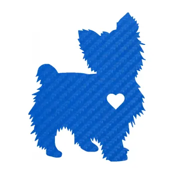 Autodoplněk Samolepka na auto Pes 148 pravá Jorkšírský teriér (57 - 3D karbon modrý) NÁLEPKA, FÓLIE, POLEPY, TUNING, VLASTNÍ TEXT, TISK, AUTOSAMOLEPKY.cz, SAMOLEPKY, OBRÁZEK, LOGO, VÝROBA, PRODEJ