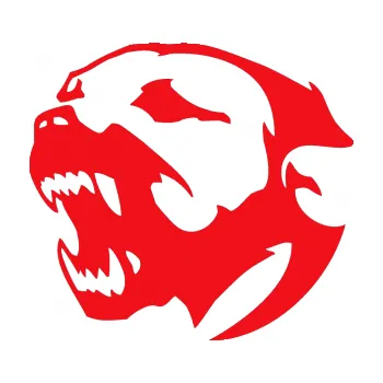 Polep vozidla SAMOLEPKA Pitbull hlava 001 levá (10 - červená) NA AUTO, NÁLEPKA, FÓLIE, POLEP, TUNING, VLASTNÍ TEXT, TISK, AUTOSAMOLEPKY.cz, POLEPY, OBRÁZEK, LOGO, SAMOLEPKY
