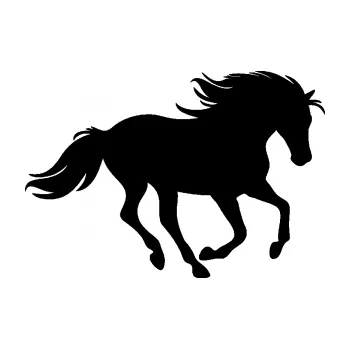 Samolepící dekorace SAMOLEPKA Kůň 071 pravá běžící (01 - černá) NA AUTO, NÁLEPKA, FÓLIE, POLEP, TUNING, VLASTNÍ TEXT, TISK, AUTOSAMOLEPKY.cz, POLEPY, OBRÁZEK, LOGO, SAMOLEPKY