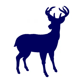 Samolepící dekorace SAMOLEPKA Jelen 004 pravá (23 - tmavě modrá) NA AUTO, NÁLEPKA, FÓLIE, POLEP, TUNING, VLASTNÍ TEXT, TISK, AUTOSAMOLEPKY.cz, POLEPY, OBRÁZEK, LOGO, SAMOLEPKY