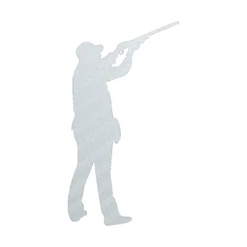 Samolepící dekorace SAMOLEPKA Myslivec 001 pravá (51 - 3D karbon bílý) NA AUTO, NÁLEPKA, FÓLIE, POLEP, TUNING, VLASTNÍ TEXT, TISK, AUTOSAMOLEPKY.cz, POLEPY, OBRÁZEK, LOGO, SAMOLEPKY