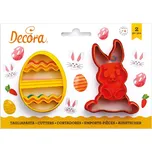 Decora Vykrajovátko vajíčko zdobené a zajíček 2 ks