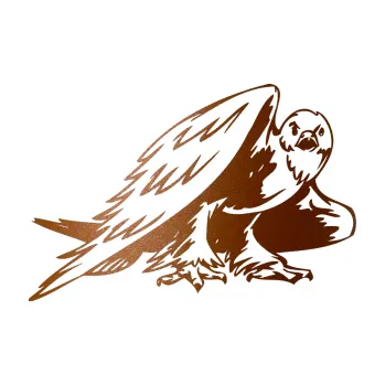 Samolepicí dekorace na vozidlo Predators 039 pravá orel (44 - měděná metalíza) SAMOLEPKA NA AUTO, NÁLEPKA, FÓLIE, POLEP, TUNING, VLASTNÍ TEXT, TISK, AUTOSAMOLEPKY.cz, POLEPY, OBRÁZEK, LOGO, 3D STICKERS