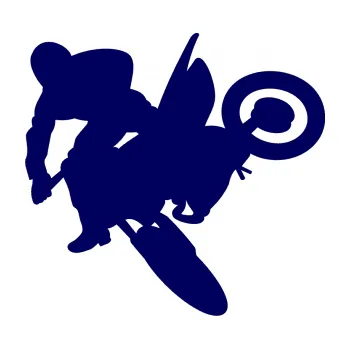 Samolepící dekorace SAMOLEPKA Motorka 033 levá motokros (23 - tmavě modrá) NA AUTO, NÁLEPKA, FÓLIE, POLEP, TUNING, VLASTNÍ TEXT, TISK, AUTOSAMOLEPKY.cz, POLEPY, OBRÁZEK, LOGO, SAMOLEPKY