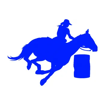 Samolepící dekorace Barrel racing 001 pravá cowgirl rodeo (19 - modrá dynamic) SAMOLEPKA NA AUTO, NÁLEPKA, FÓLIE, POLEP, TUNING, VLASTNÍ TEXT, TISK, AUTOSAMOLEPKY.cz, POLEPY, OBRÁZEK, LOGO, 3D STICKERS