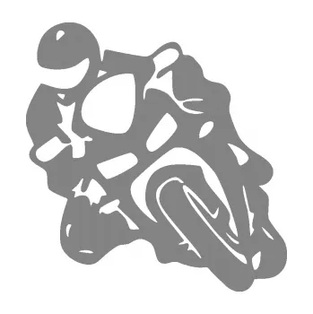 Samolepící dekorace SAMOLEPKA Motorkář 013 levá (17 - šedá) NA AUTO, NÁLEPKA, FÓLIE, POLEP, TUNING, VLASTNÍ TEXT, TISK, AUTOSAMOLEPKY.cz, POLEPY, OBRÁZEK, LOGO, SAMOLEPKY