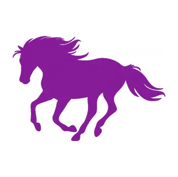 Samolepící dekorace Kůň 071 levá běžící (14 - fialová) SAMOLEPKA NA AUTO, NÁLEPKA, FÓLIE, POLEP, TUNING, VLASTNÍ TEXT, TISK, AUTOSAMOLEPKY.cz, POLEPY, OBRÁZEK, LOGO, 3D STICKERS