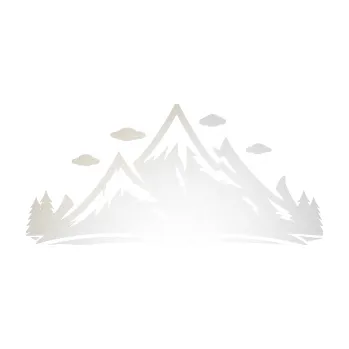 Samolepící dekorace SAMOLEPKA Krajina hory 002 pravá (82 - odrazková reflexní bílá) NA AUTO, NÁLEPKA, FÓLIE, POLEP, TUNING, VLASTNÍ TEXT, TISK, AUTOSAMOLEPKY.cz, POLEPY, OBRÁZEK, LOGO, SAMOLEPKY