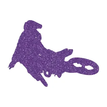 Samolepící dekorace SAMOLEPKA Motorka 028 levá motokros (87 - Ultra Metalic fialová) NA AUTO, NÁLEPKA, FÓLIE, POLEP, TUNING, VLASTNÍ TEXT, TISK, AUTOSAMOLEPKY.cz, POLEPY, OBRÁZEK, LOGO, SAMOLEPKY