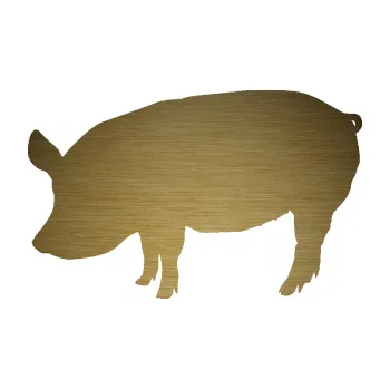 Samolepící dekorace SAMOLEPKA Prase 001 levá (64 - škrábaný kov zlatý) NA AUTO, NÁLEPKA, FÓLIE, POLEP, TUNING, VLASTNÍ TEXT, TISK, AUTOSAMOLEPKY.cz, POLEPY, OBRÁZEK, LOGO, SAMOLEPKY