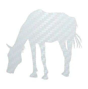 Samolepící dekorace SAMOLEPKA Kůň 008 levá (51 - 3D karbon bílý) NA AUTO, NÁLEPKA, FÓLIE, POLEP, TUNING, VLASTNÍ TEXT, TISK, AUTOSAMOLEPKY.cz, POLEPY, OBRÁZEK, LOGO, SAMOLEPKY