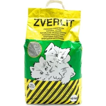 Podestýlka pro kočku Zverlit hrubý zelený 10 kg