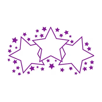 Samolepící dekorace Hvězdy a hvězdičky dekor (14 - fialová) SAMOLEPKA NA AUTO, NÁLEPKA, FÓLIE, POLEP, TUNING, VLASTNÍ TEXT, TISK, AUTOSAMOLEPKY.cz, POLEPY, OBRÁZEK, LOGO, 3D STICKERS