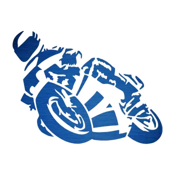 Samolepící dekorace SAMOLEPKA Motorka 040 levá road racing (65 - škrábaný kov modrý) NA AUTO, NÁLEPKA, FÓLIE, POLEP, TUNING, VLASTNÍ TEXT, TISK, AUTOSAMOLEPKY.cz, POLEPY, OBRÁZEK, LOGO, SAMOLEPKY