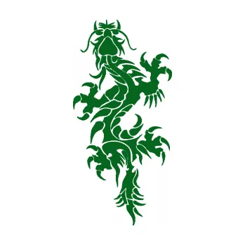 Samolepicí dekorace na vozidlo Dragon 050 levá (20 - tmavě zelená) SAMOLEPKA NA AUTO, NÁLEPKA, FÓLIE, POLEP, TUNING, VLASTNÍ TEXT, TISK, AUTOSAMOLEPKY.cz, POLEPY, OBRÁZEK, LOGO, 3D STICKERS