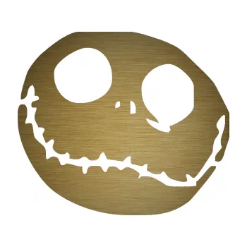 Autodoplněk Samolepka na auto Halloween 005 levá (64 - škrábaný kov zlatý) NÁLEPKA, FÓLIE, POLEPY, TUNING, VLASTNÍ TEXT, TISK, AUTOSAMOLEPKY.cz, SAMOLEPKY, OBRÁZEK, LOGO, VÝROBA, PRODEJ