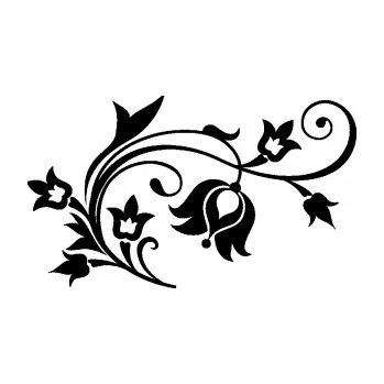 Samolepící dekorace SAMOLEPKA Květina dekor 002 pravá (01 - černá) NA AUTO, NÁLEPKA, FÓLIE, POLEP, TUNING, VLASTNÍ TEXT, TISK, AUTOSAMOLEPKY.cz, POLEPY, OBRÁZEK, LOGO, SAMOLEPKY