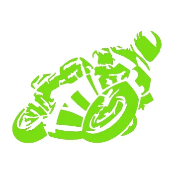Samolepící dekorace SAMOLEPKA Motorka 040 pravá road racing (04 - zelená kawasaki) NA AUTO, NÁLEPKA, FÓLIE, POLEP, TUNING, VLASTNÍ TEXT, TISK, AUTOSAMOLEPKY.cz, POLEPY, OBRÁZEK, LOGO, SAMOLEPKY
