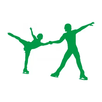 Polep vozidla Krasobruslení 010 levá pár (12 - zelená) SAMOLEPKA NA AUTO, NÁLEPKA, FÓLIE, POLEP, TUNING, VLASTNÍ TEXT, TISK, AUTOSAMOLEPKY.cz, POLEPY, OBRÁZEK, LOGO, 3D STICKERS