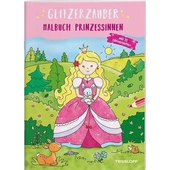 První čtění Glitzerzauber Malbuch. Prinzessinnen - Schmidt, Sandra
