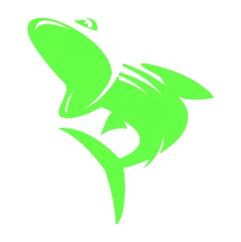 Polep vozidla SAMOLEPKA Ryba 016 levá (71 - Fluorescentní zelená) NA AUTO, NÁLEPKA, FÓLIE, POLEP, TUNING, VLASTNÍ TEXT, TISK, AUTOSAMOLEPKY.cz, POLEPY, OBRÁZEK, LOGO, SAMOLEPKY