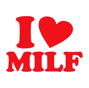 Polep vozidla SAMOLEPKA I love milf 001 nápis (10 - červená) NA AUTO, NÁLEPKA, FÓLIE, POLEP, TUNING, VLASTNÍ TEXT, TISK, AUTOSAMOLEPKY.cz, POLEPY, OBRÁZEK, LOGO, SAMOLEPKY