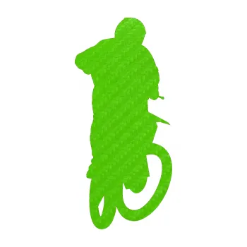 Samolepící dekorace SAMOLEPKA Motorka 018 pravá motokros (58 - 3D karbon zelený kawasaki) NA AUTO, NÁLEPKA, FÓLIE, POLEP, TUNING, VLASTNÍ TEXT, TISK, AUTOSAMOLEPKY.cz, POLEPY, OBRÁZEK, LOGO, SAMOLEPKY