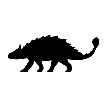 Samolepící dekorace SAMOLEPKA Ankylosaurus 001 levá (01 - černá) NA AUTO, NÁLEPKA, FÓLIE, POLEP, TUNING, VLASTNÍ TEXT, TISK, AUTOSAMOLEPKY.cz, POLEPY, OBRÁZEK, LOGO, SAMOLEPKY