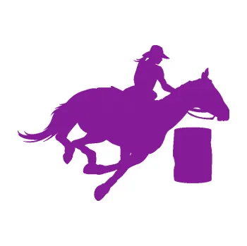 Samolepící dekorace SAMOLEPKA Barrel racing 001 pravá cowgirl rodeo (14 - fialová) NA AUTO, NÁLEPKA, FÓLIE, POLEP, TUNING, VLASTNÍ TEXT, TISK, AUTOSAMOLEPKY.cz, POLEPY, OBRÁZEK, LOGO, SAMOLEPKY