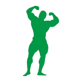 Polep vozidla Kulturista 003 levá (12 - zelená) SAMOLEPKA NA AUTO, NÁLEPKA, FÓLIE, POLEP, TUNING, VLASTNÍ TEXT, TISK, AUTOSAMOLEPKY.cz, POLEPY, OBRÁZEK, LOGO, 3D STICKERS