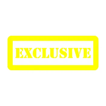 Polep vozidla SAMOLEPKA Exclusive nápis v rámečku (05 - žlutá citron) NA AUTO, NÁLEPKA, FÓLIE, POLEP, TUNING, VLASTNÍ TEXT, TISK, AUTOSAMOLEPKY.cz, POLEPY, OBRÁZEK, LOGO, SAMOLEPKY