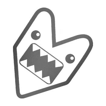 Autodoplněk Samolepka na auto Domo 018 pravá wakaba jdm znak (41 - grafitová metalíza) NÁLEPKA, FÓLIE, POLEPY, TUNING, VLASTNÍ TEXT, TISK, AUTOSAMOLEPKY.cz, SAMOLEPKY, OBRÁZEK, LOGO, VÝROBA, PRODEJ