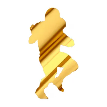 Polep vozidla Americký fotbal 009 pravá (81 - chrom fólie zlatá zrcadlová) SAMOLEPKA NA AUTO, NÁLEPKA, FÓLIE, POLEP, TUNING, VLASTNÍ TEXT, TISK, AUTOSAMOLEPKY.cz, POLEPY, OBRÁZEK, LOGO, 3D STICKERS