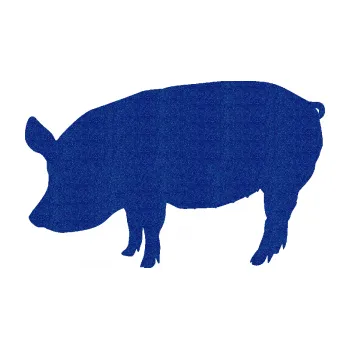 Samolepící dekorace Prase 001 levá (89 - Ultra Metalic modrá tmavá) SAMOLEPKA NA AUTO, NÁLEPKA, FÓLIE, POLEP, TUNING, VLASTNÍ TEXT, TISK, AUTOSAMOLEPKY.cz, POLEPY, OBRÁZEK, LOGO, 3D STICKERS
