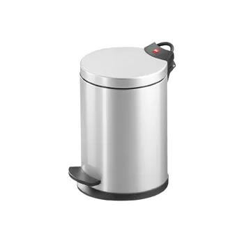 Odpadkový koš Hailo T2 S stříbrný Designový nášlapný kosmetický koš