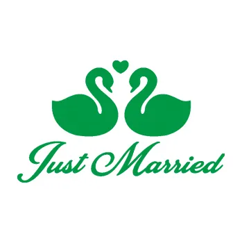 Samolepící dekorace Just Married 006 nápis labutě (12 - zelená) SAMOLEPKA NA AUTO, NÁLEPKA, FÓLIE, POLEP, TUNING, VLASTNÍ TEXT, TISK, AUTOSAMOLEPKY.cz, POLEPY, OBRÁZEK, LOGO, 3D STICKERS