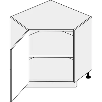 Kuchyňská skříňka Kuchyňská skříňka Gold D12R/90 rohová