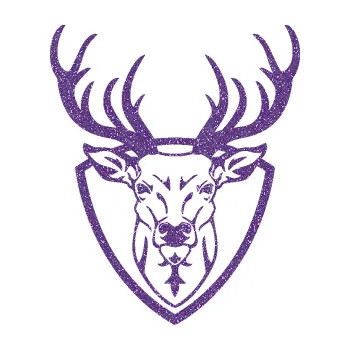 Samolepící dekorace Jelen trofej 002 (87 - Ultra Metalic fialová) SAMOLEPKA NA AUTO, NÁLEPKA, FÓLIE, POLEP, TUNING, VLASTNÍ TEXT, TISK, AUTOSAMOLEPKY.cz, POLEPY, OBRÁZEK, LOGO, 3D STICKERS