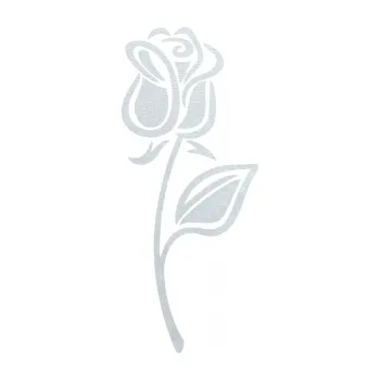 Samolepící dekorace Růže 005 pravá (51 - 3D karbon bílý) SAMOLEPKA NA AUTO, NÁLEPKA, FÓLIE, POLEP, TUNING, VLASTNÍ TEXT, TISK, AUTOSAMOLEPKY.cz, POLEPY, OBRÁZEK, LOGO, 3D STICKERS